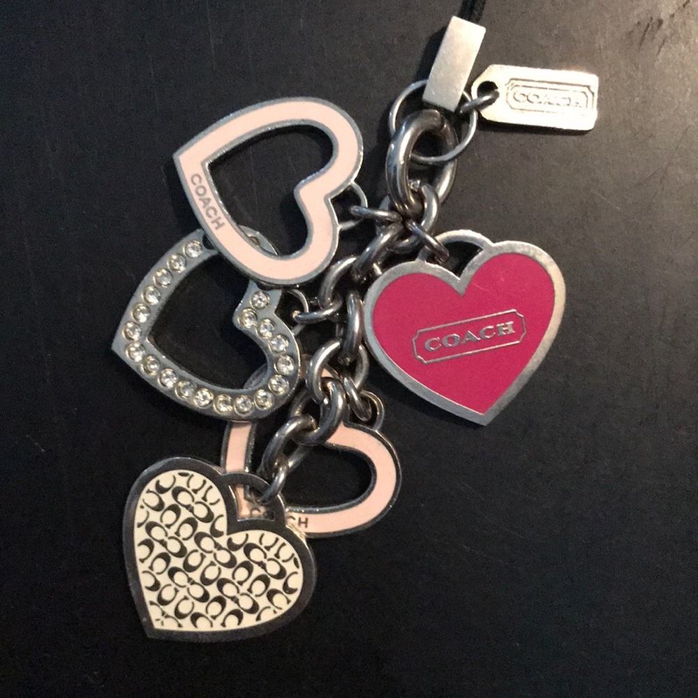 Pink coach keychain